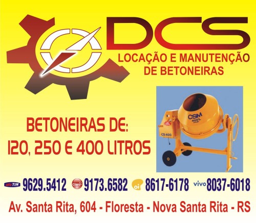 DCS Locação e Manutenção de Equipamentos para Construção Civil